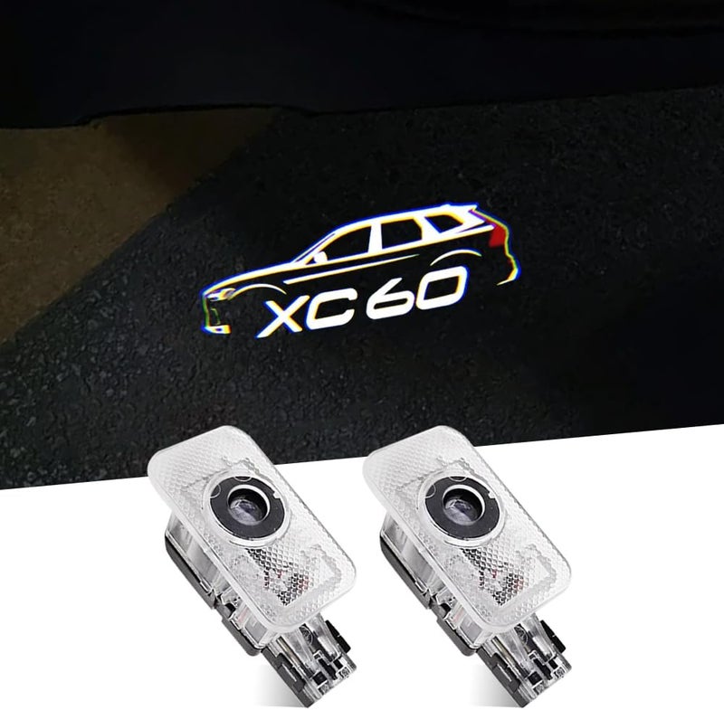 uunonaha XC90 XC60 Car Door Lights Logo Ghost Shadow Welcome Puddle Projection Light Compatible for XC90 XC60 Accessories (XC60-1) - Image 1